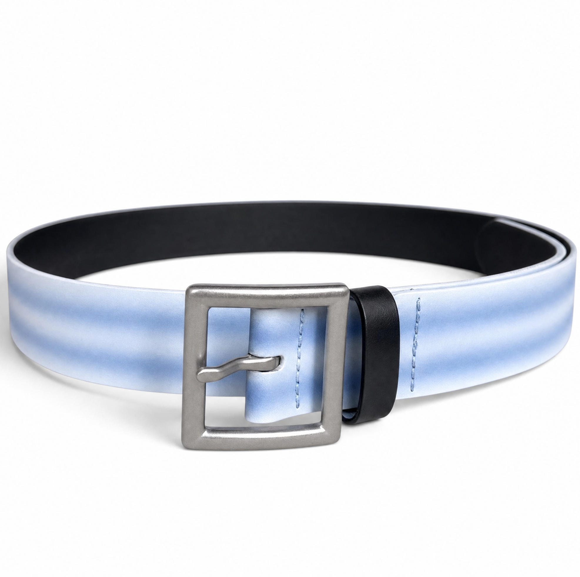 Blue Leather Belt